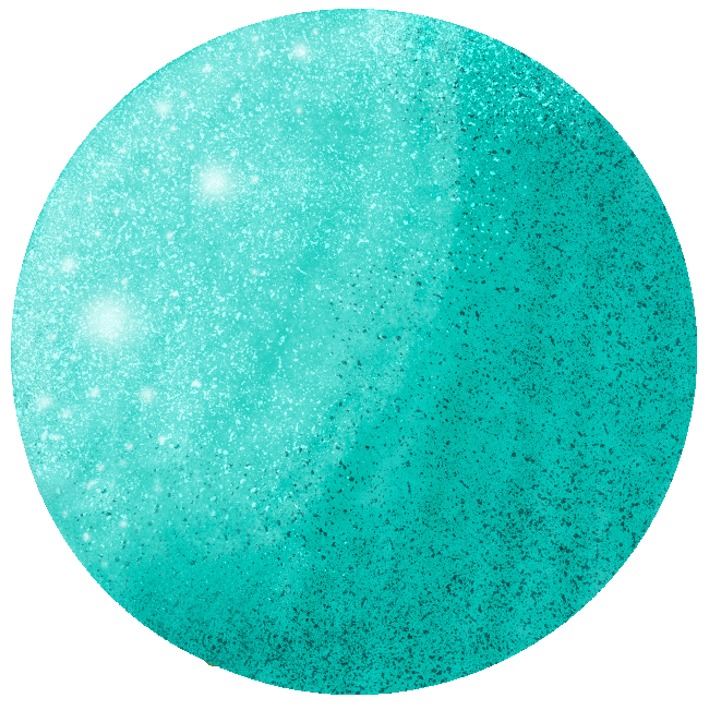 A sparkly blue ornament