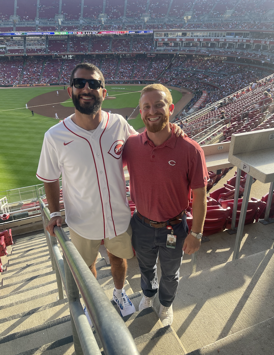 Group Outing at Cincinnati Red's Baseball Game, fitness training, JZ Personal Training