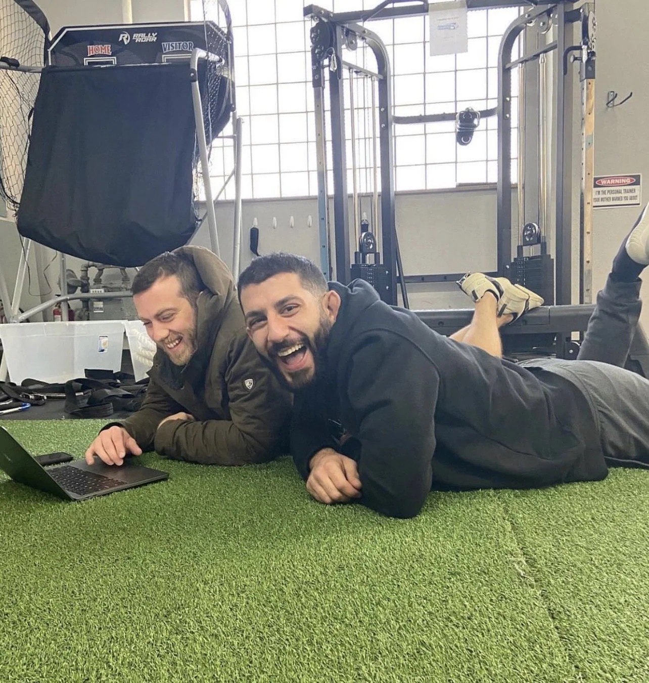 Jordan and client Ross, fitness training, JZ Personal Training