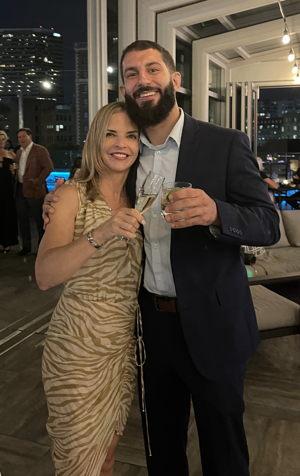 Celebrating a client's wedding downtown, cincinnati, fitness training, JZ Personal Training