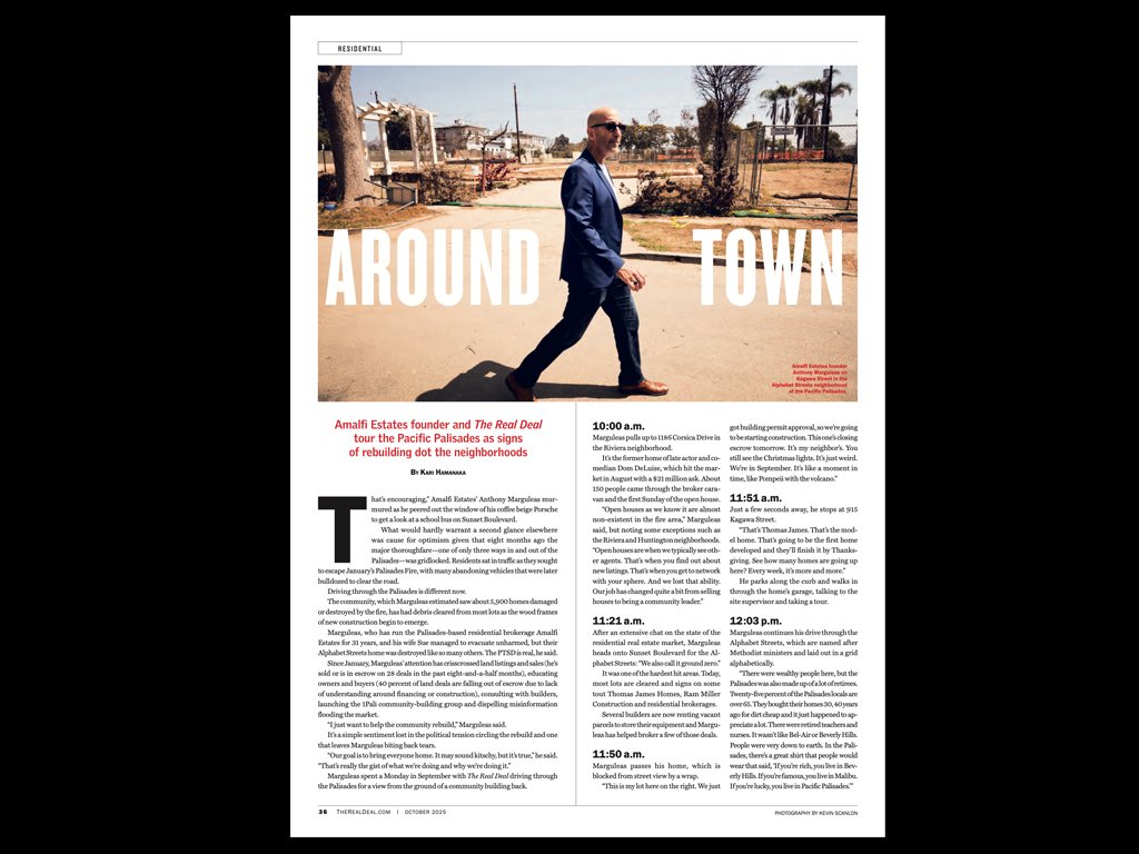 The Real Deal: Ridealong through the Palisades with Amalfi Estates founder Anthony Marguleas