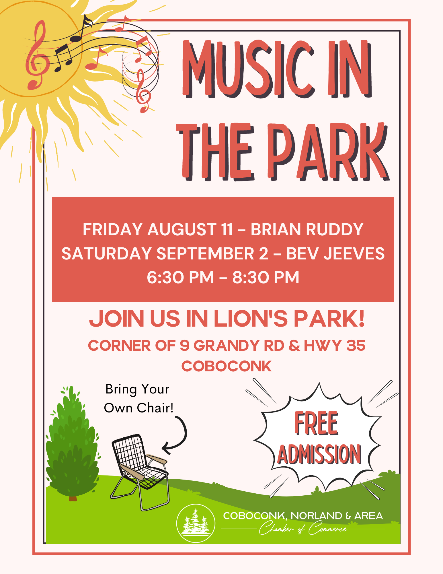 Music in Coboconk Lion’s Park — Coboconk, Norland & Area Chamber of ...