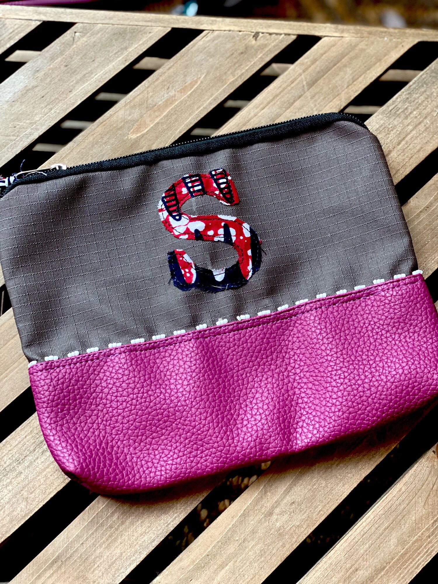 Multi-Purpose Embroidered Bag - 's'