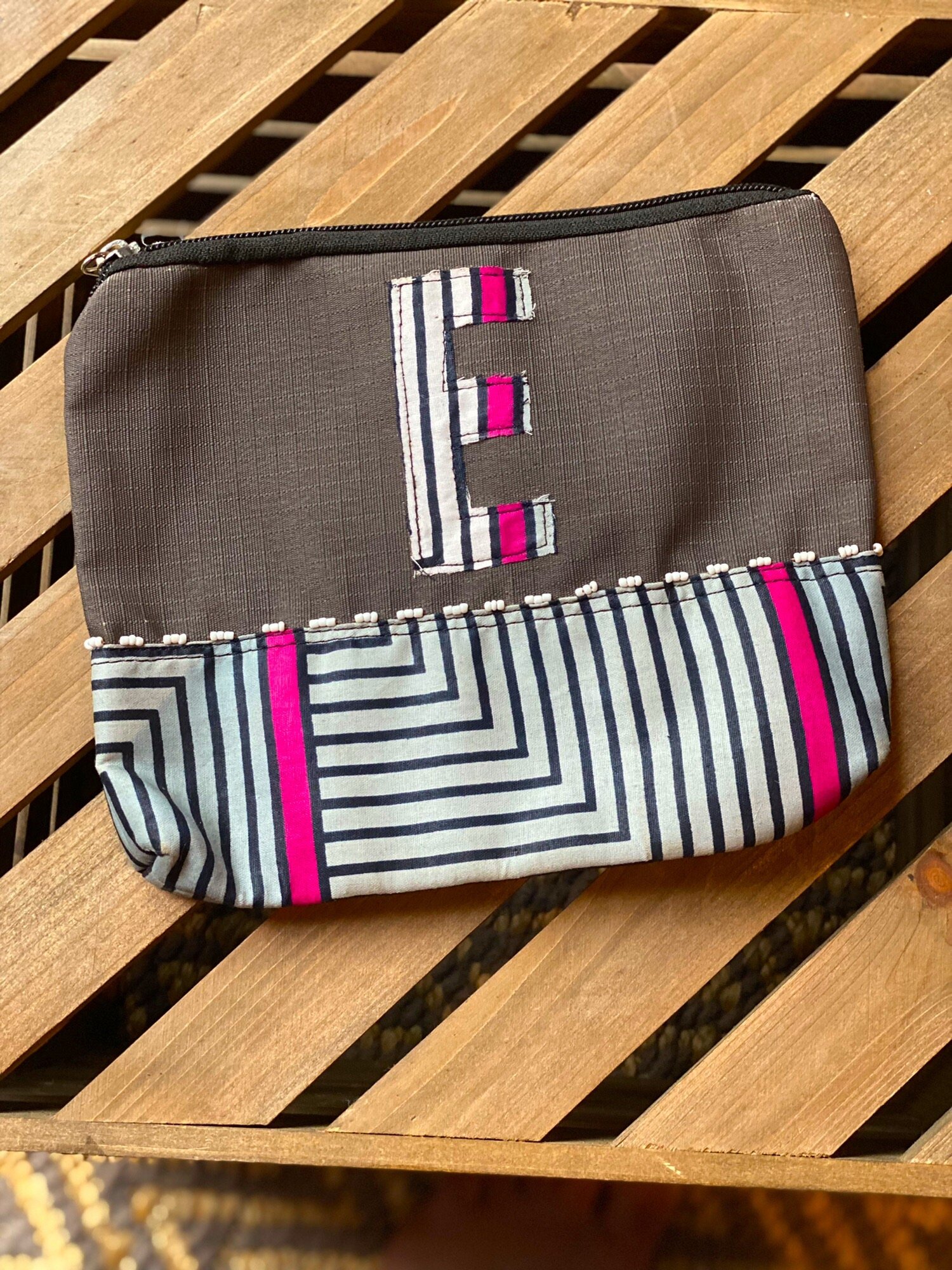 Multi-Purpose Embroidered Bag - 'E'