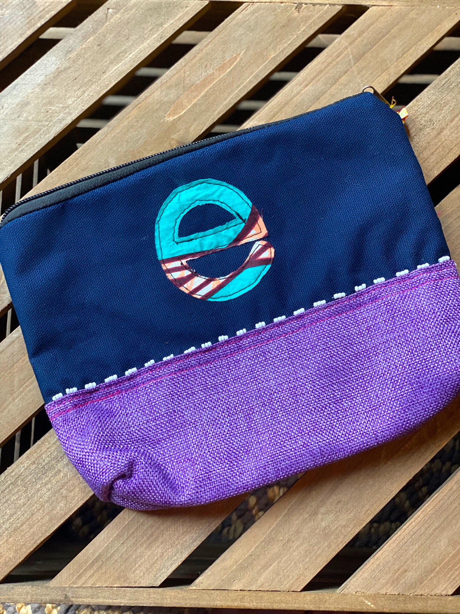 Multi-Purpose Embroidered Bag - 'e''
