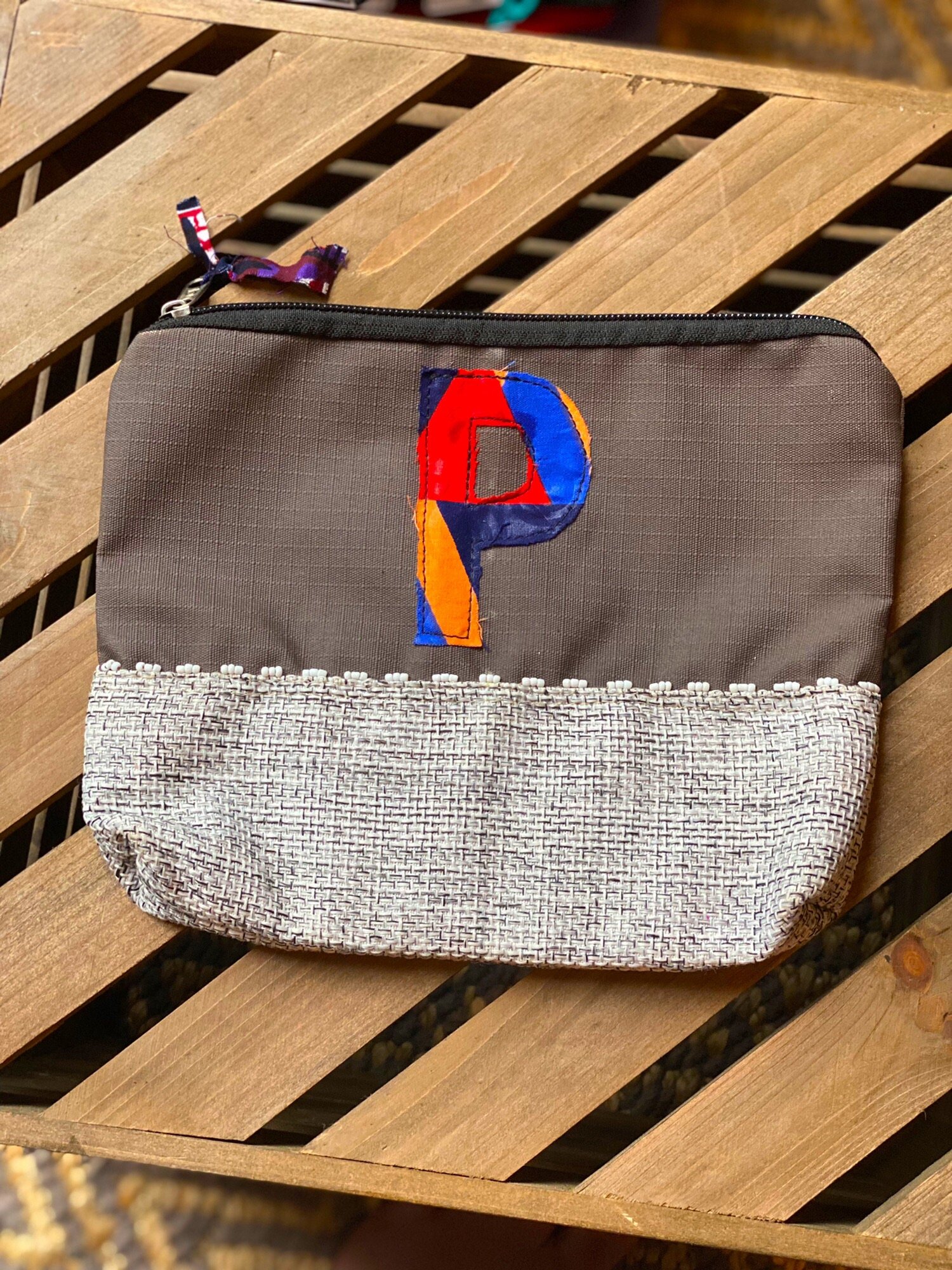Multi-Purpose Embroidered Bag - 'P''