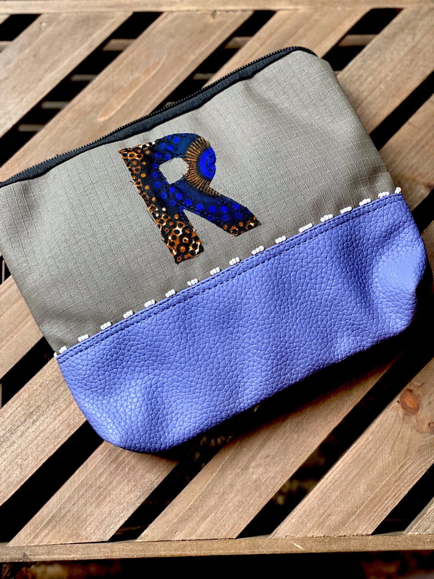 Multi-Purpose Embroidered Bag - 'R'