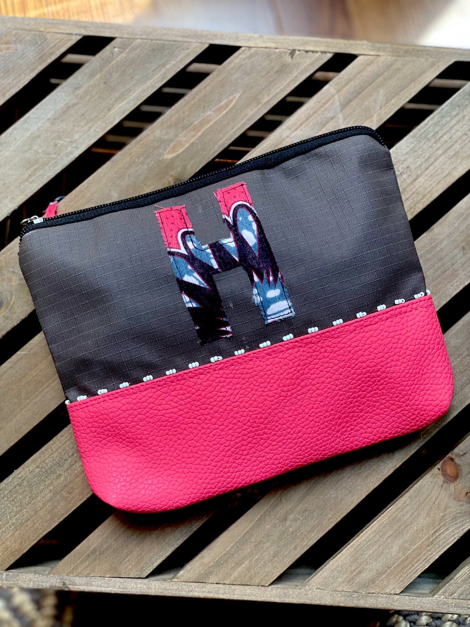 Multi-Purpose Embroidered Bag - 'H'