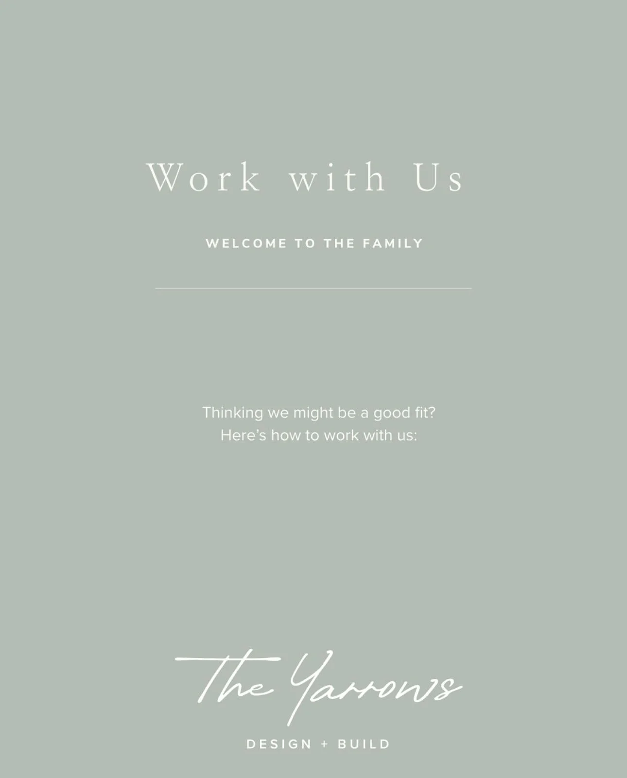 Want to work together? Give this a read through ☝🏼 If you then think we share the same vibe, get in touch via website contact page. Nice to meet you ☺️