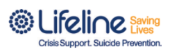 Lifeline logo with the tagline 'Saving Lives' and 'Crisis Support. Suicide Prevention.'