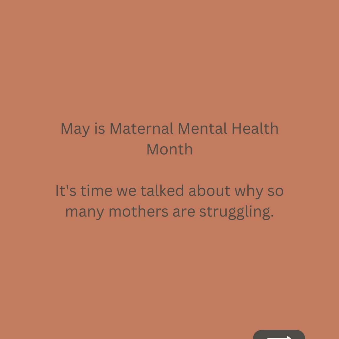 May is Maternal Mental Health Month.

If you&rsquo;re feeling exhausted, overwhelmed, or like you&rsquo;re quietly holding everything together while slowly falling apart&hellip; 

you&rsquo;re not alone.

Motherhood carries a weight no one else sees,