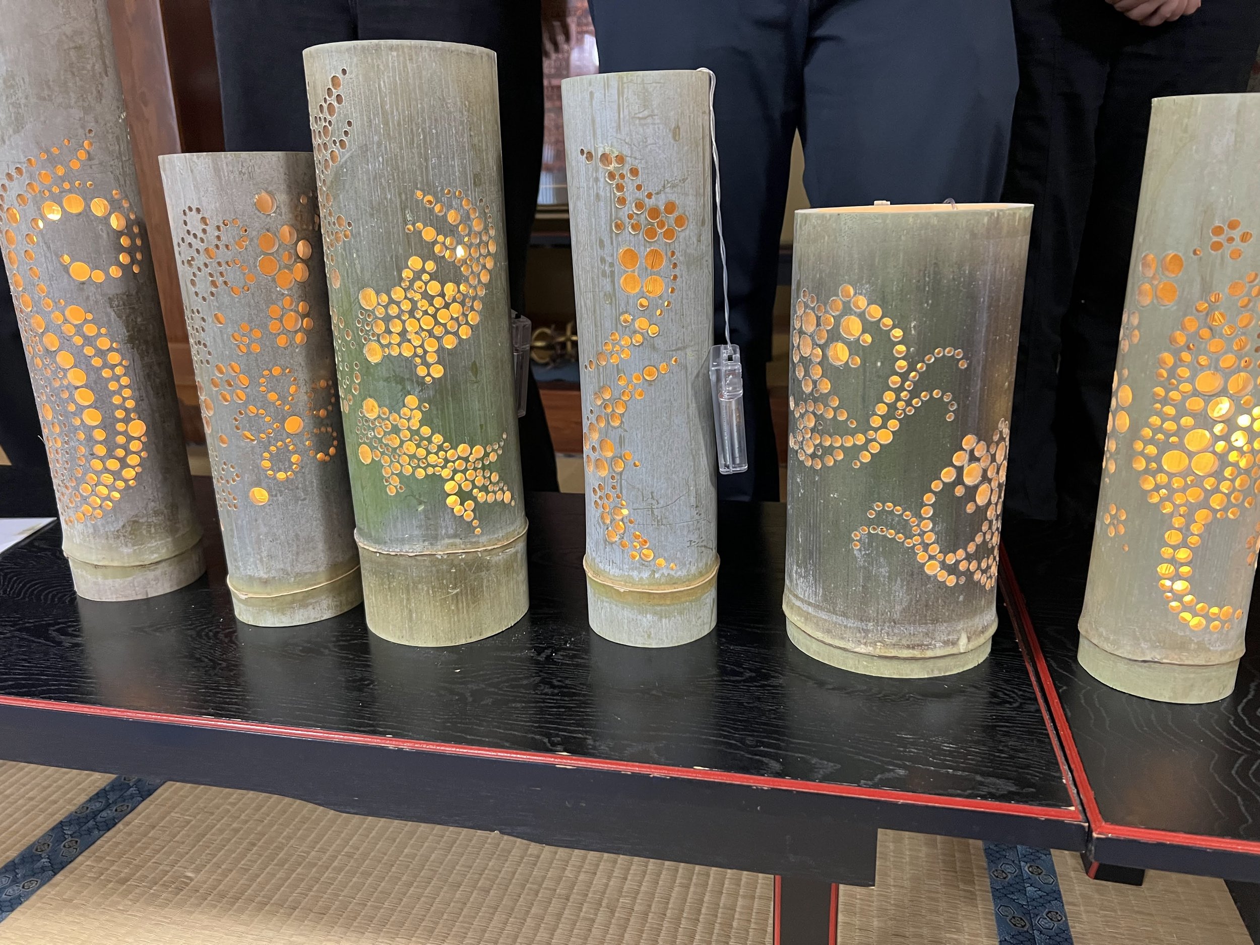 Some of the Finished Bamboo Lanterns