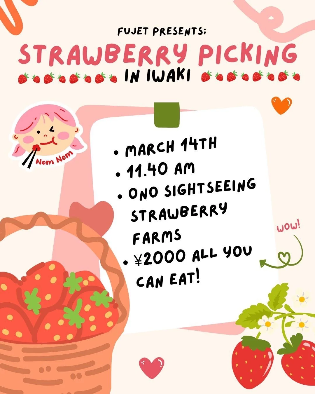 Strawberry Picking in Iwaki