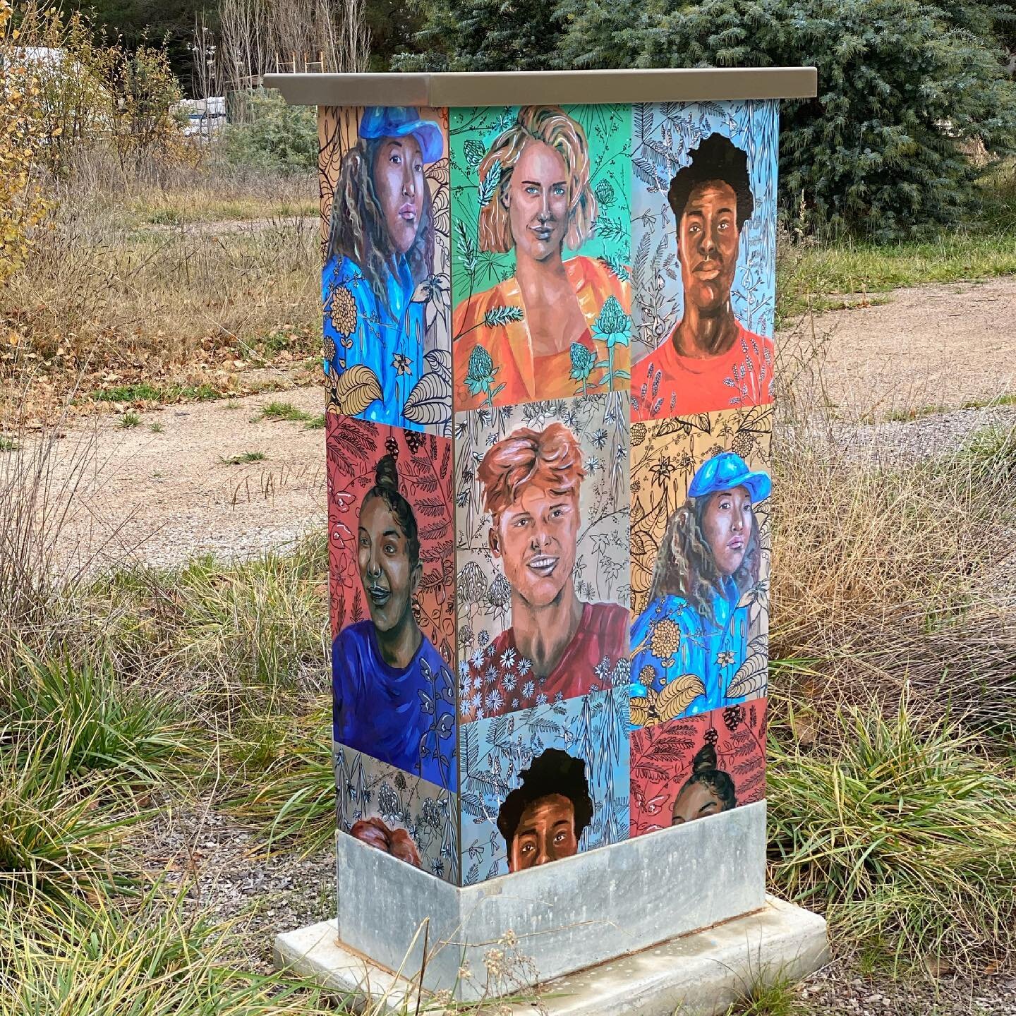 Working with CMET and local Canberra graphic design students to create these colourful street art electrical boxes and safety reminders 🚊 #canberradesigners #lightrail #canberra #CMET #canberra