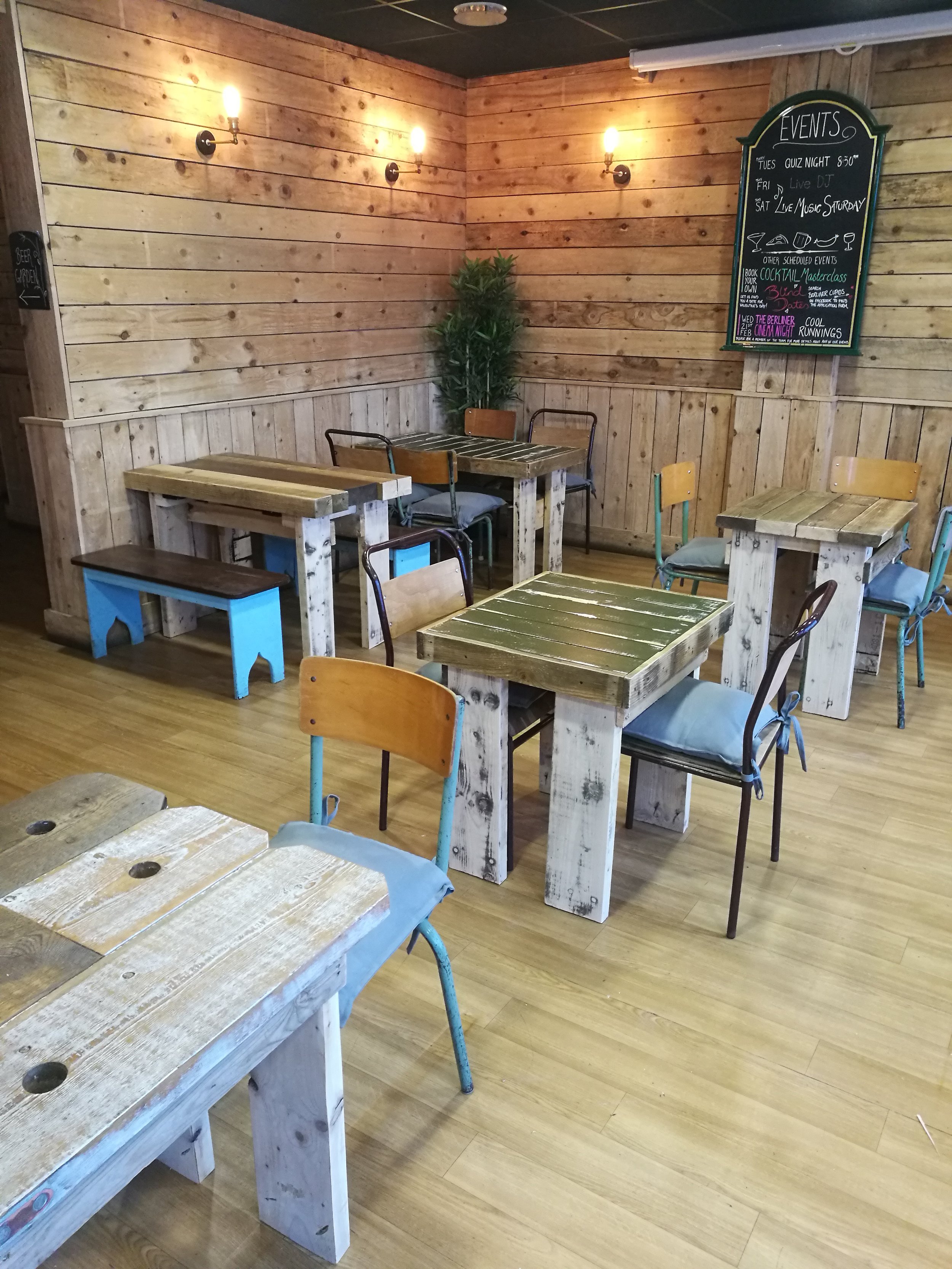 Recycled Bar Tables - Various Recycled wood