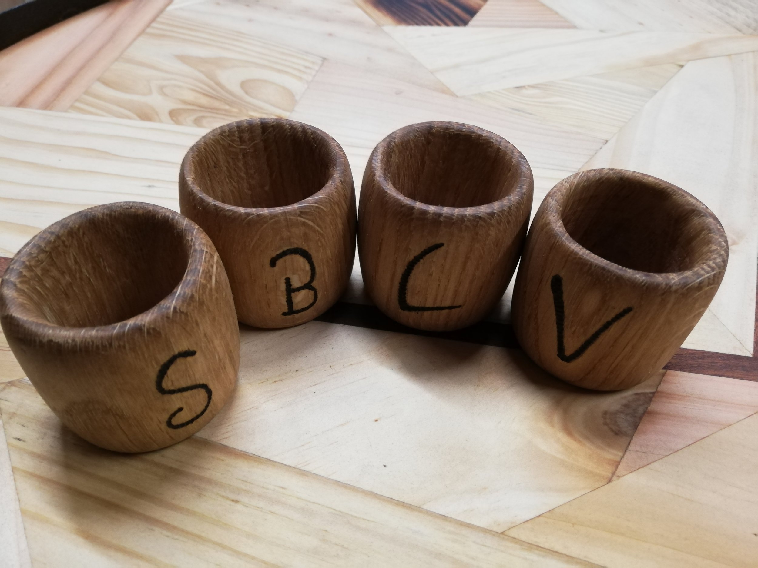Serviette Holders- Turned Oak