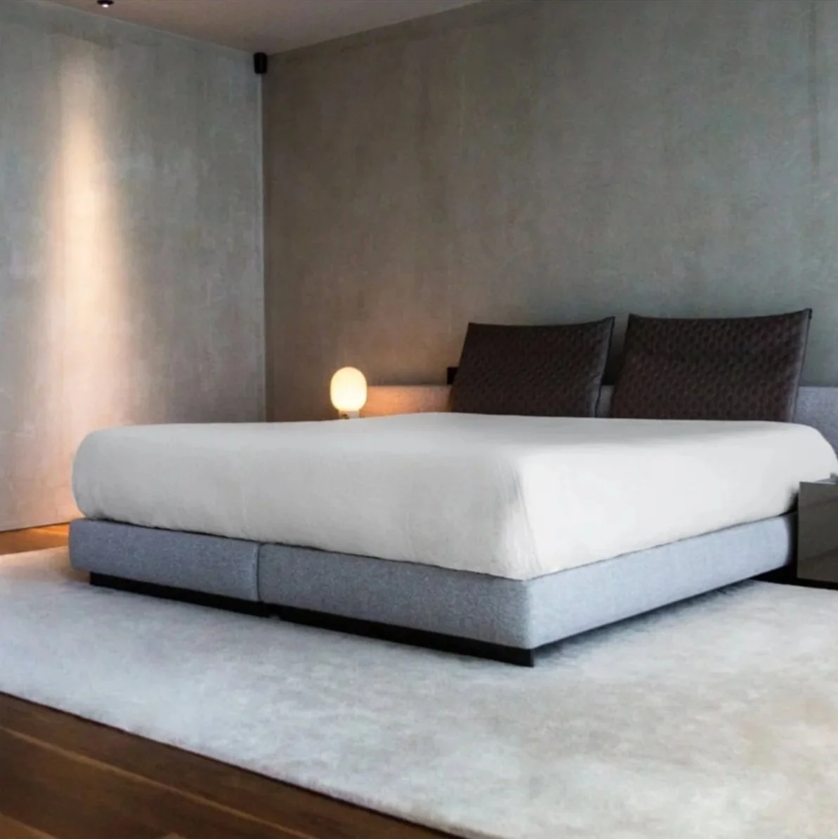 Quarto minimalista de projeto de design de interiores