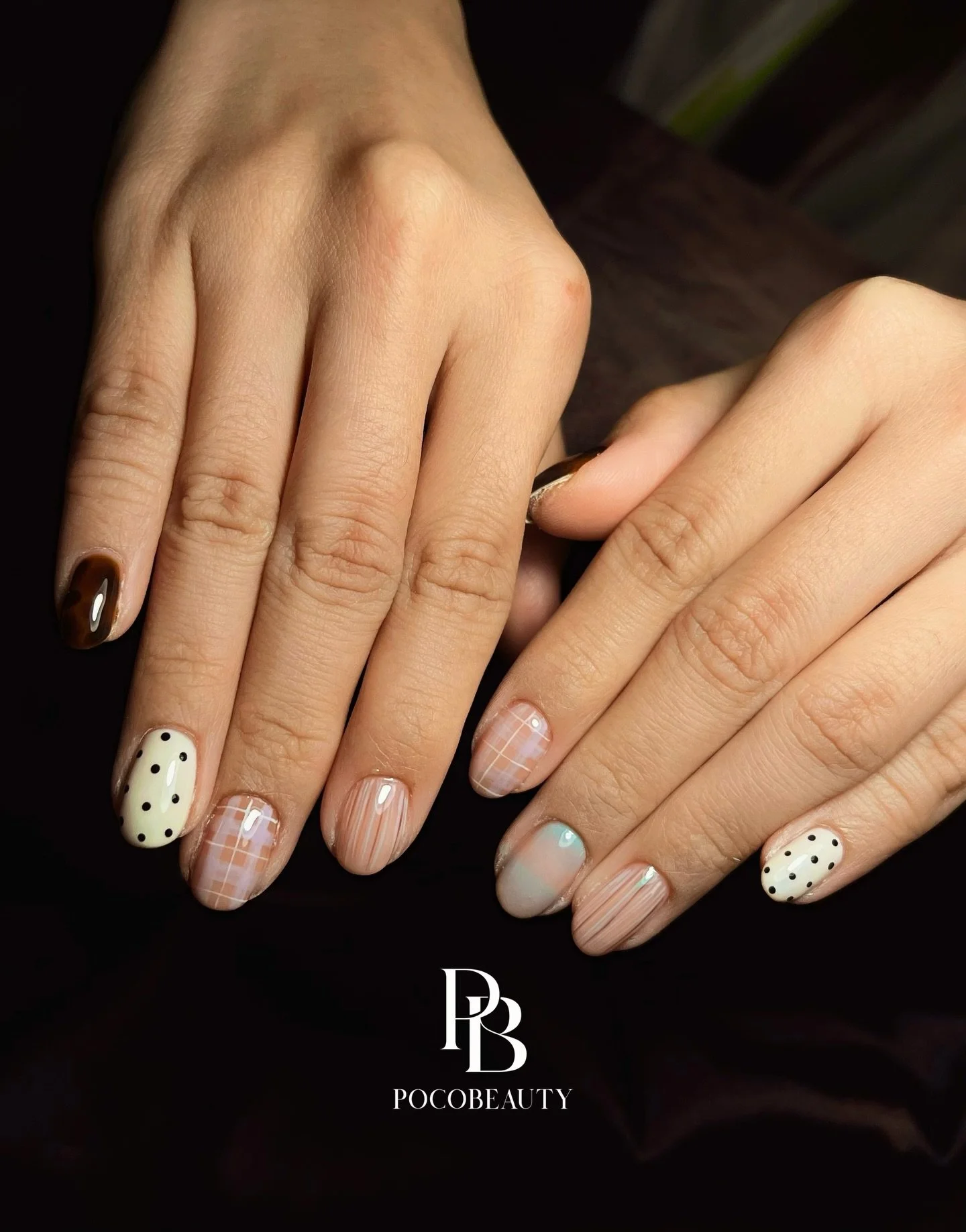 When neutral nails decide to have a little personality.
Polka dots, plaid &amp; soft nude tones &mdash; cute but still classy.

Pocobeauty
49A Temple Street Singapore 058594

1 min from Chinatown MRT | 2 mins from Maxwell MRT

#sgnails #sgnailsalon #
