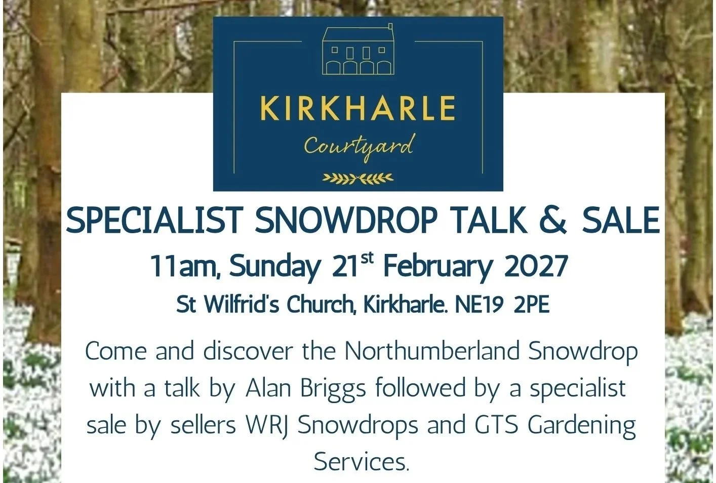 Specialist SNOWDROP Talk and Sale