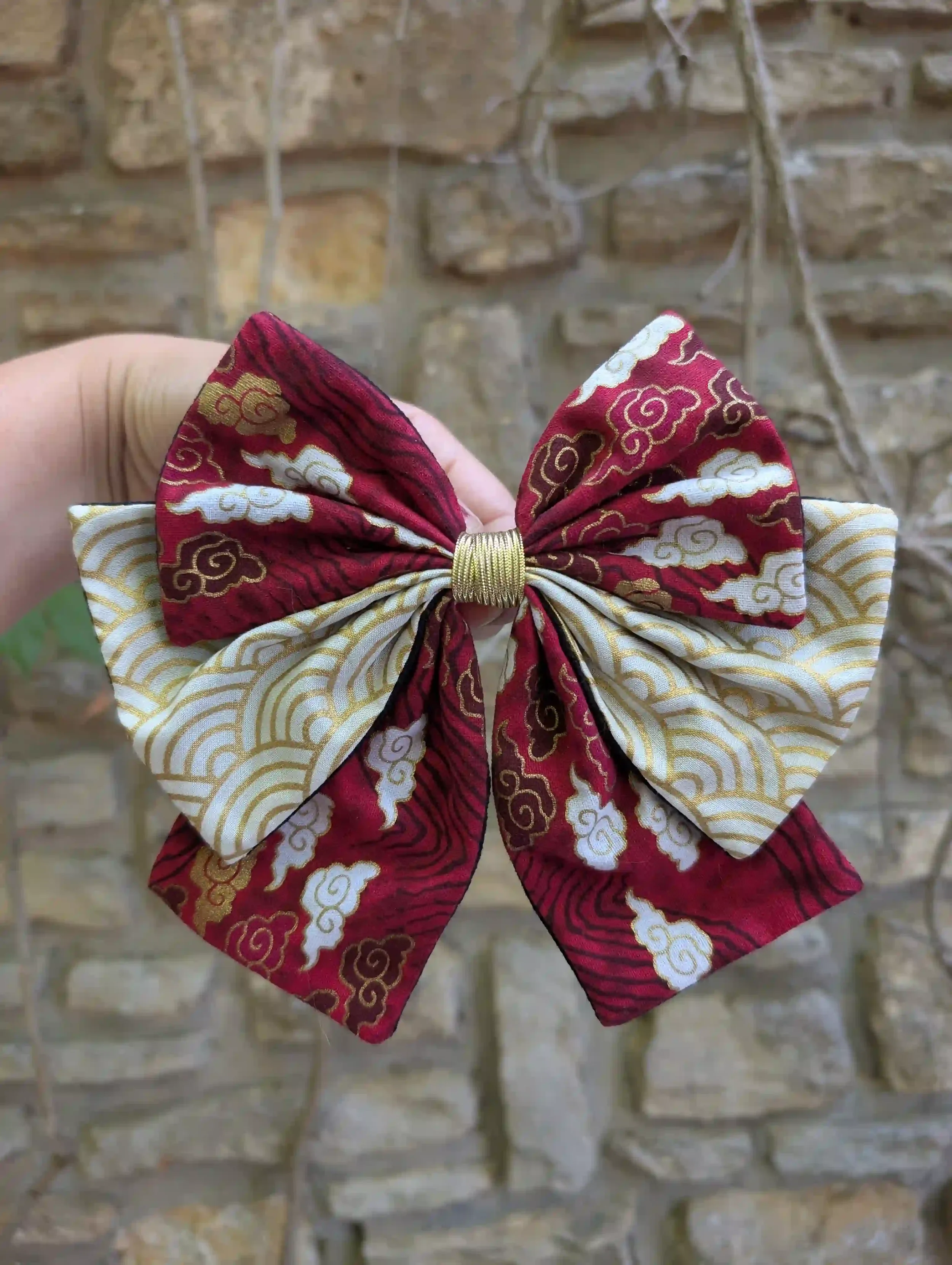 noeud-cheveux-japonais-rouge-blanc-dore-fait-main.webp
