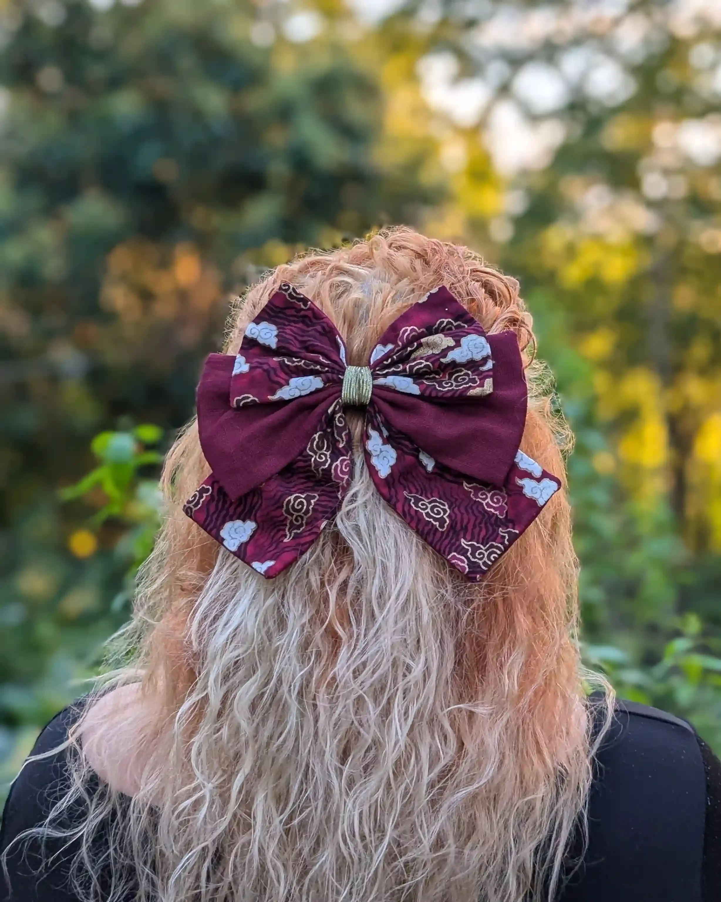 Noeud pour cheveux japonais élégant