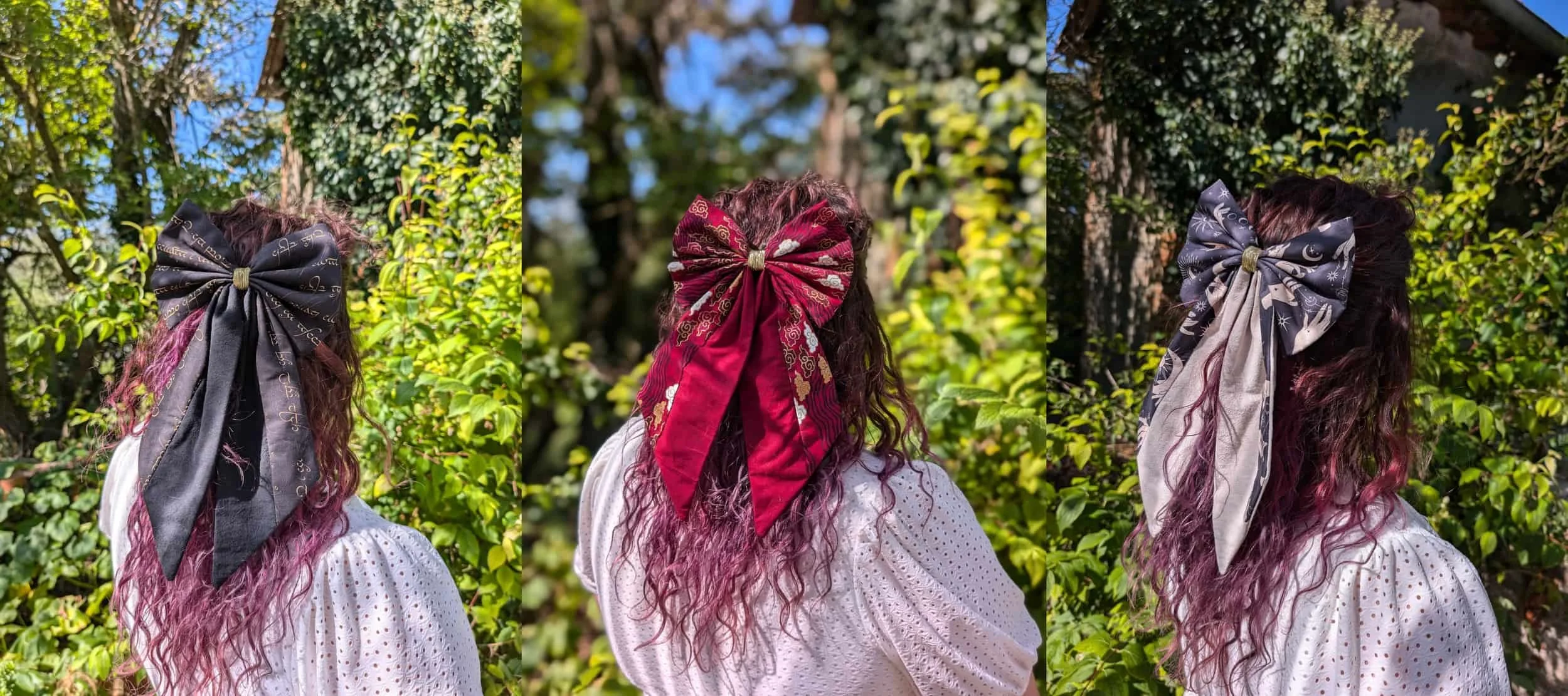 noeuds barrette cheveux 