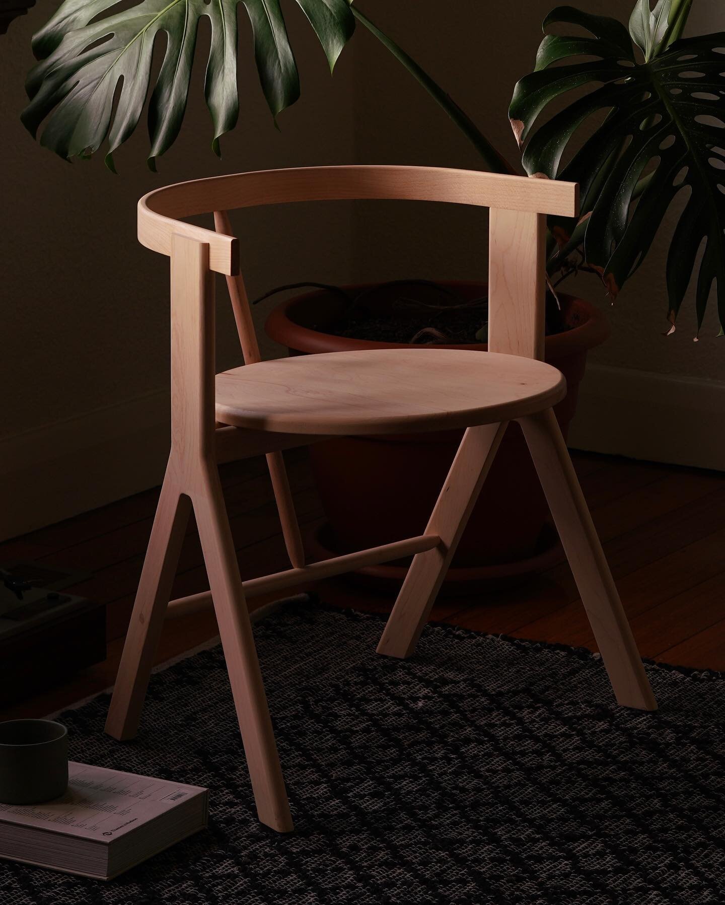 The E1 Chair. Pictured in American Rock Maple.