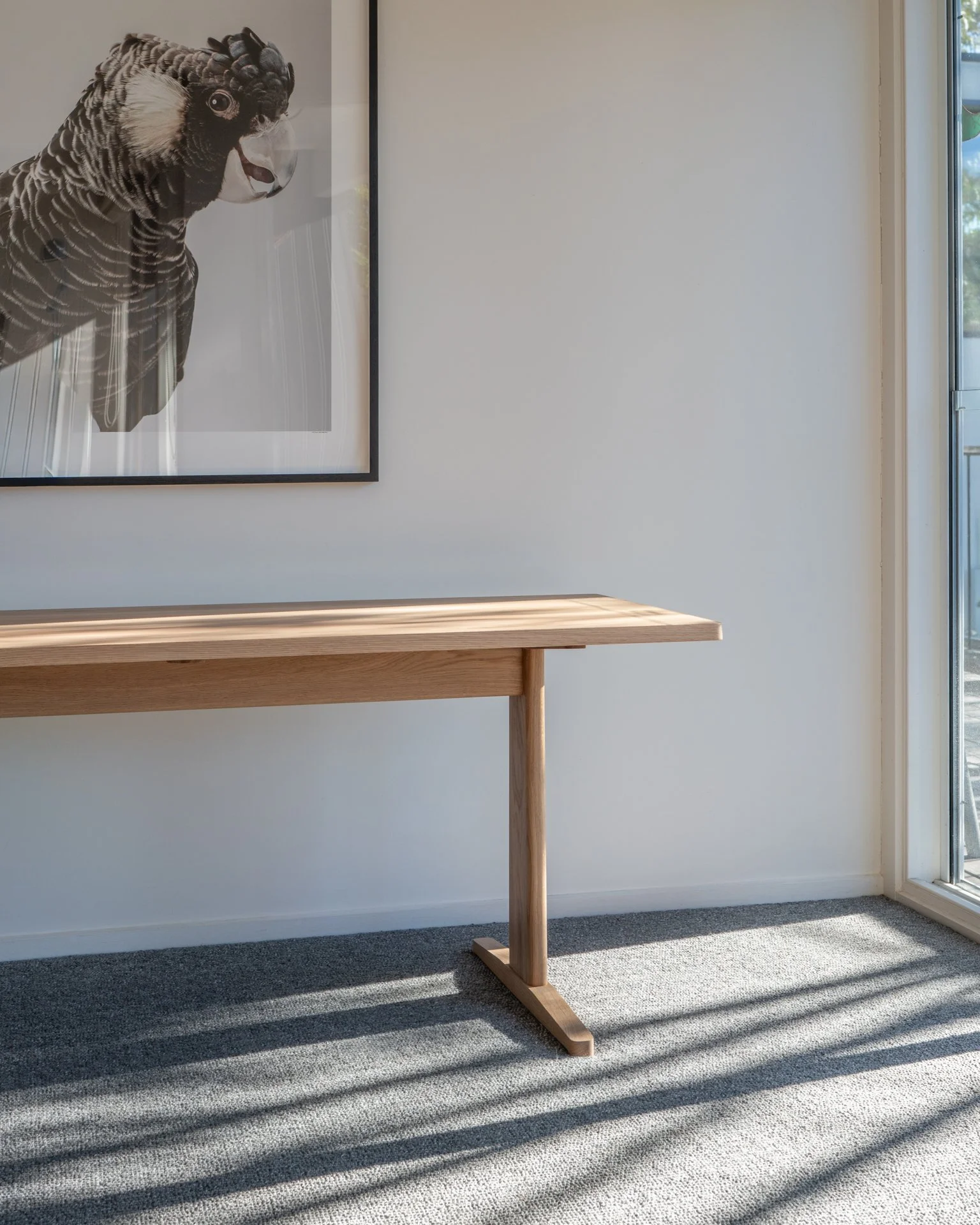 'Lorne Desk' - Design collaboration with By Dave and product designer for residential client. Showing leg detail and end.