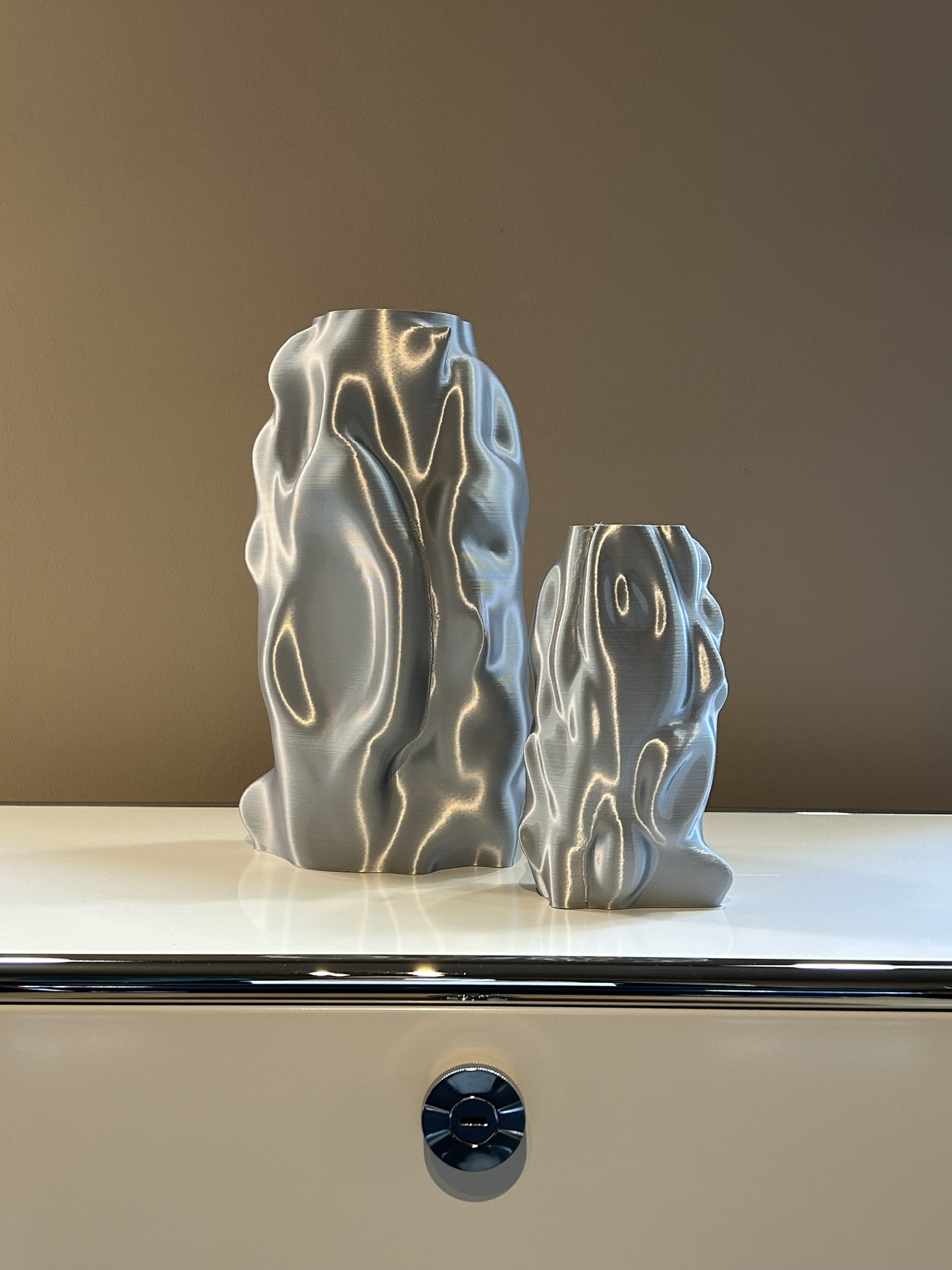Studio Radical Softness - Organic Angel Vase, Chrome