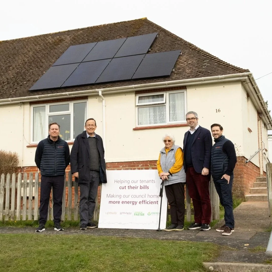 First council homes see solar and battery retrofit installations through UPOWA partnership with Winchester City Council