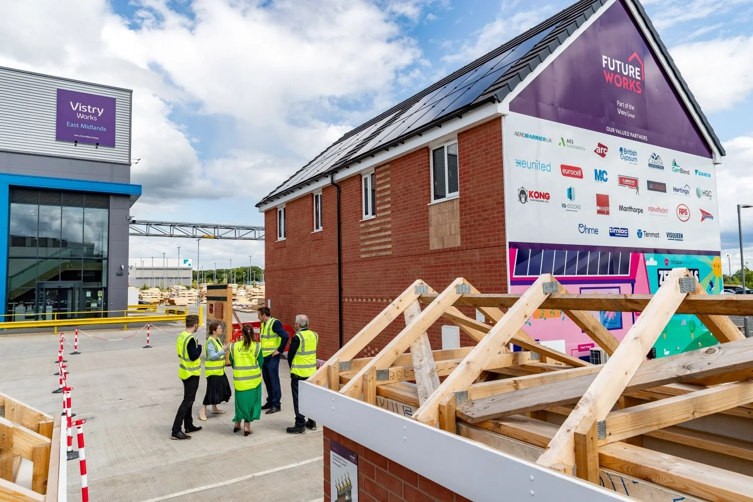 Vistry Group Future Works Innovation Centre home featuring Zero Bills solar and battery technology installed by UPOWA