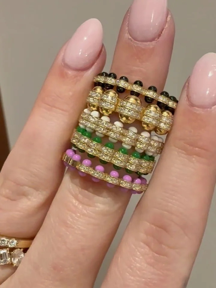 NEW designer alert! @lateliernawbar was founded in 1891, in Beirut, Lebanon, as a jewelry brand dedicated to creating intricate and delicate designs that are worn as an expression of love, beauty, heritage, and spirit. ✨💚

#vanbrockjewels #finejewel