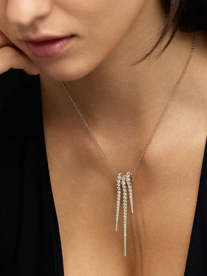 lola needle pendant by melissa kaye 💎