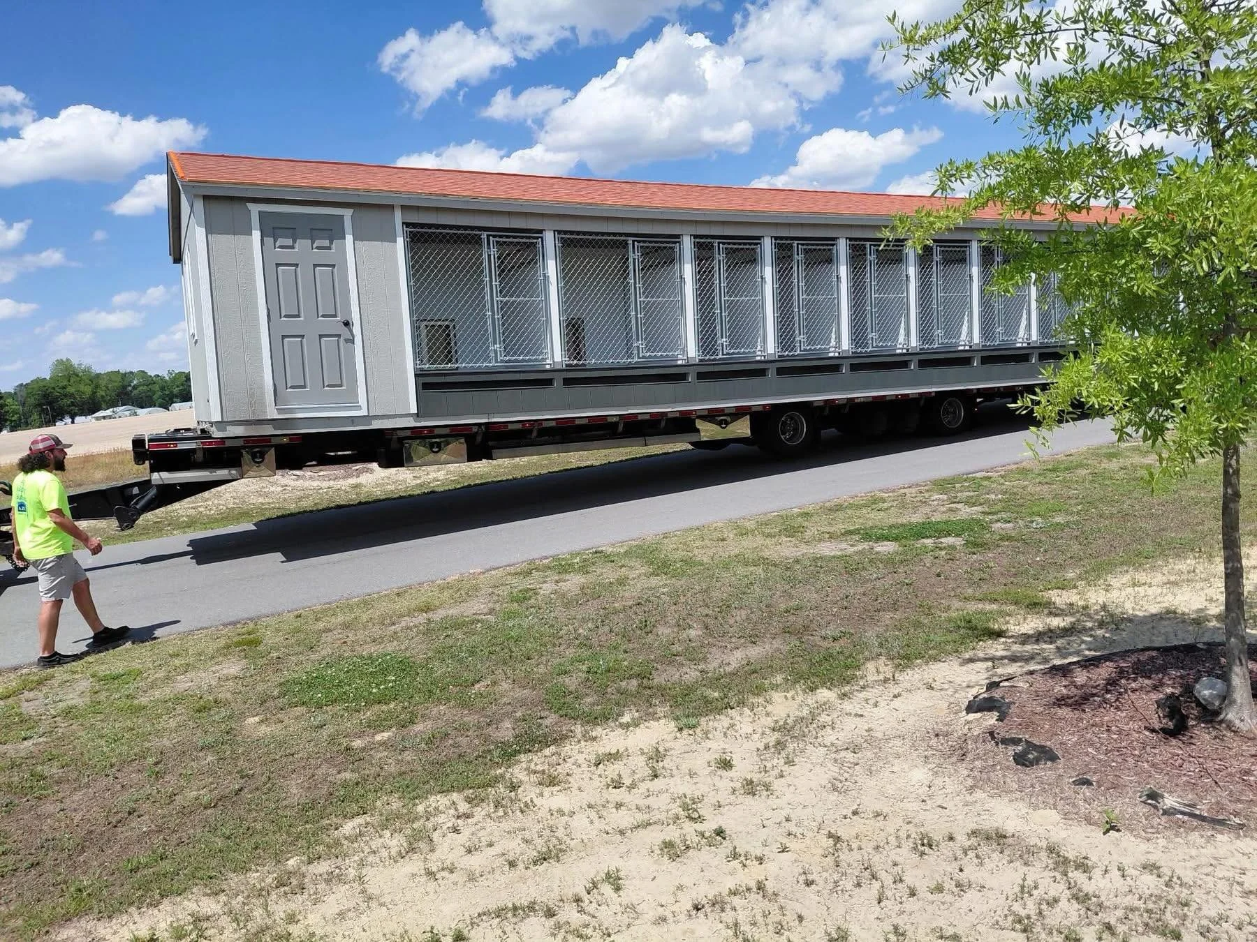 It has arrived!!! The long awaited puppy palace has been delivered and soon we will be moving our current puppies and nursing moms in!! None of the positive changes and additions here would be possible without your support!  We are so grateful for ou
