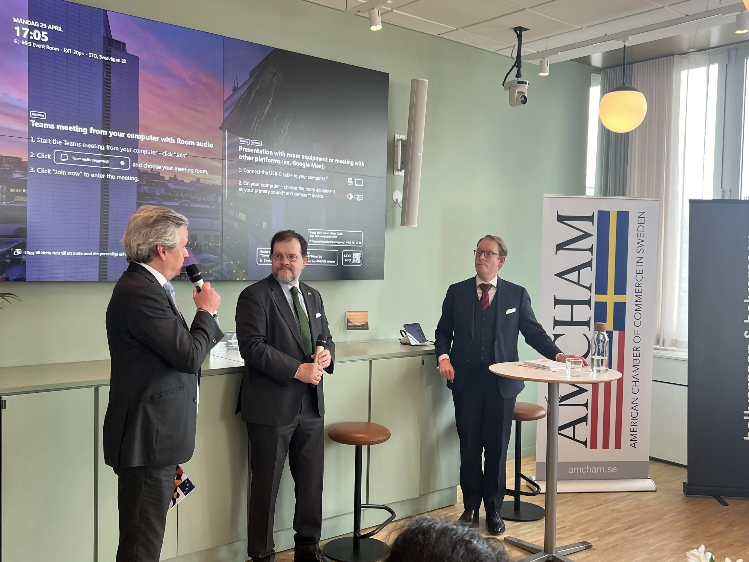 Foreign Minister Billström Addresses Trade, NATO, Ukraine &amp; More at 'Meet the Leaders' session.