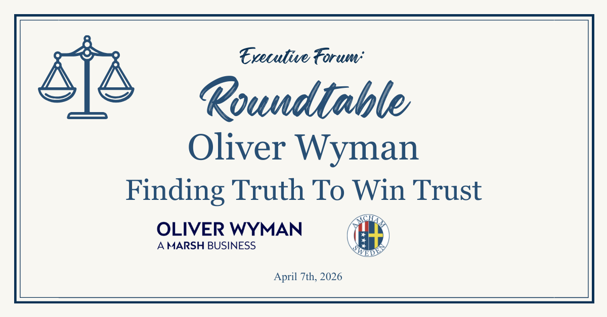 Save the date! Executive Forum: Oliver Wyman Breakfast Roundtable: Finding Truth To Win Trust