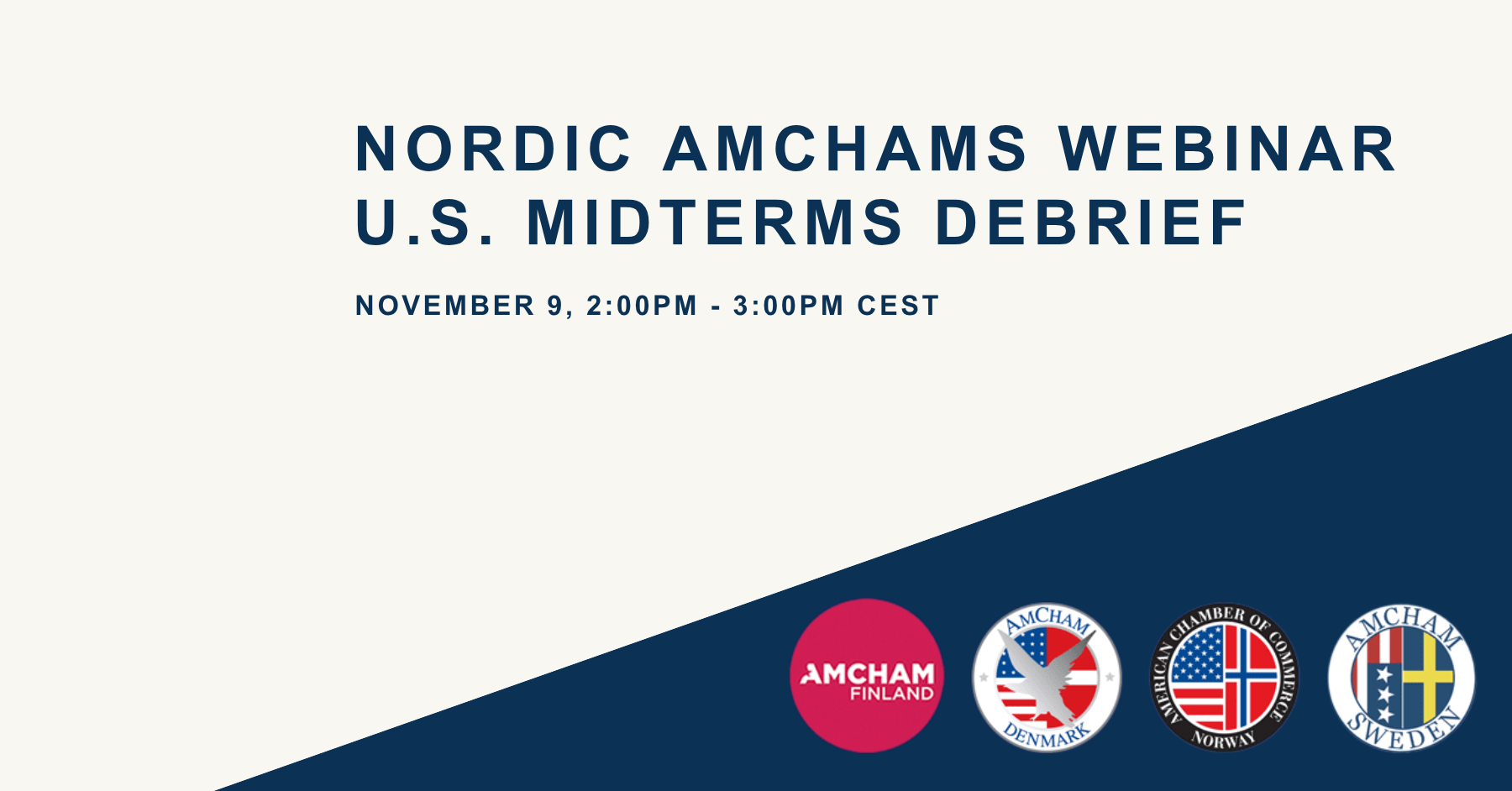 Save the Date: Nordic AmChams Live - U.S. Midterms Debrief