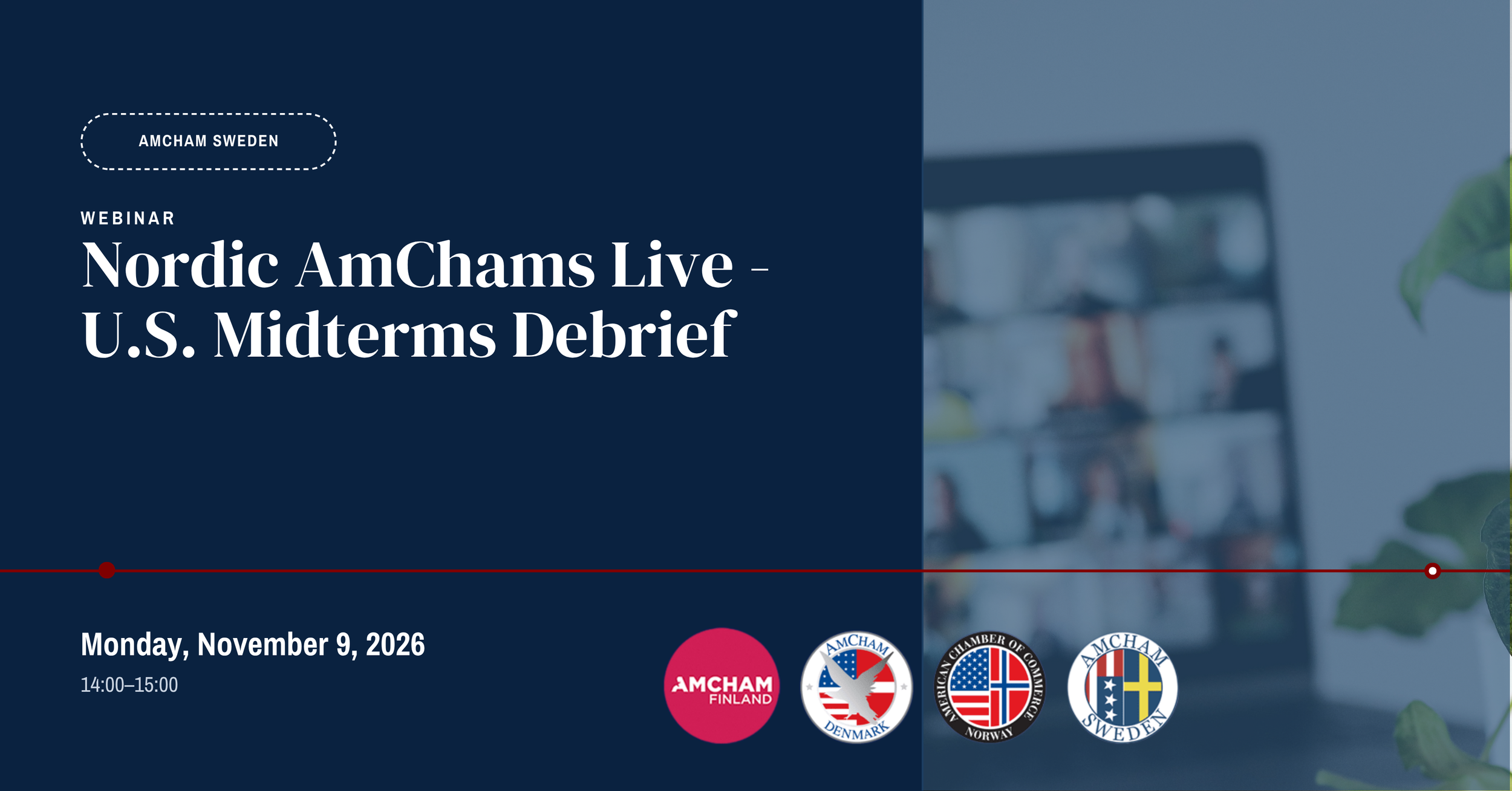 Save the Date: Nordic AmChams Live - U.S. Midterms Debrief