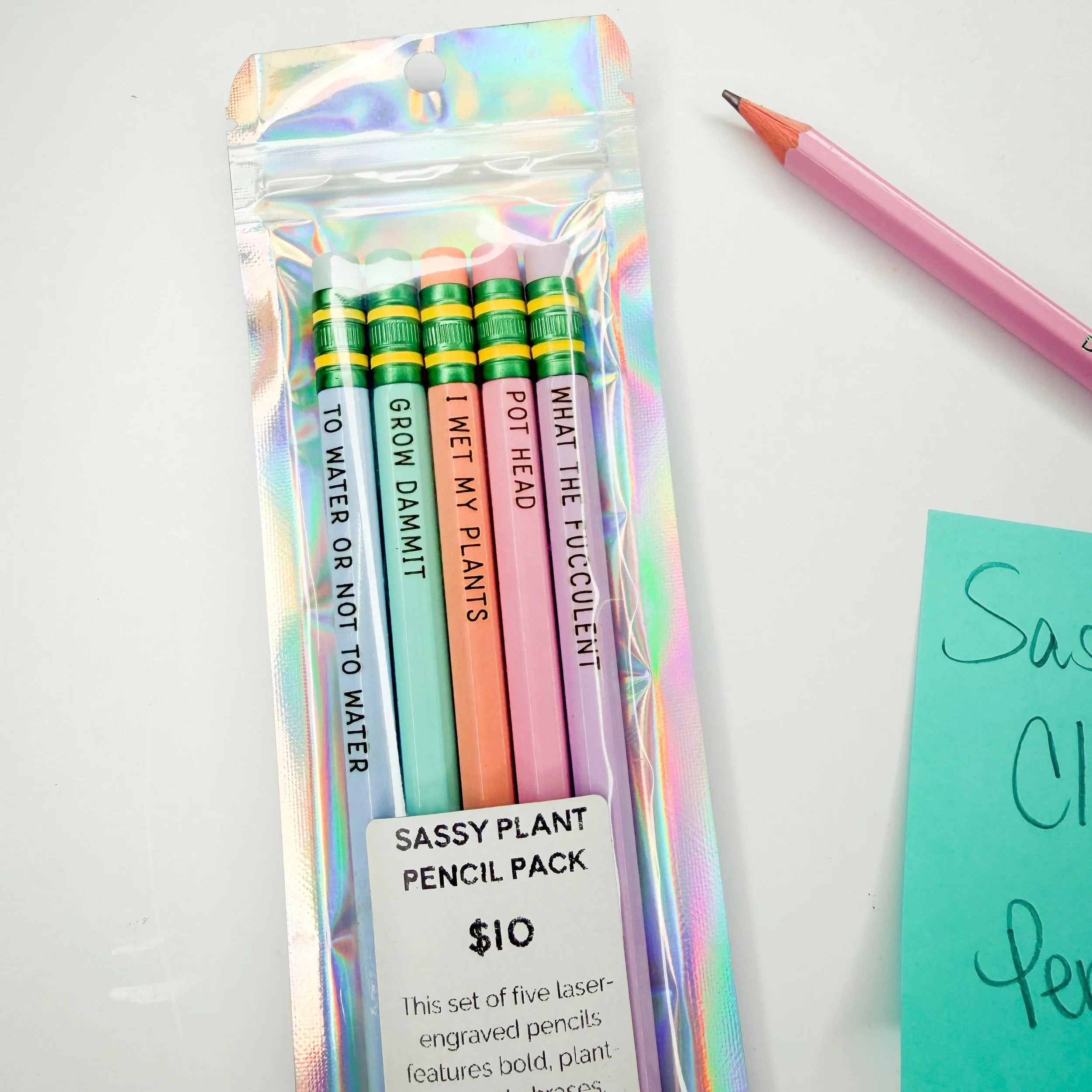 Sassy Plant Pencils