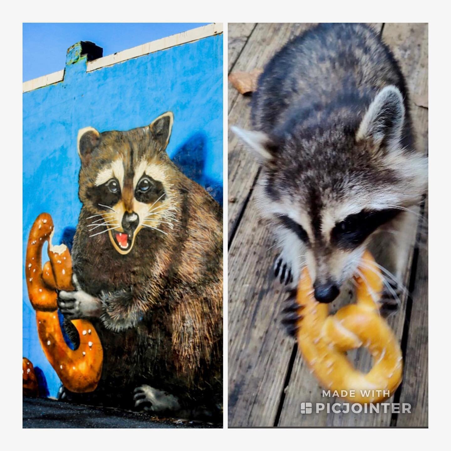 Art imitating life. #softpretzels #pretzels #ThePretzelBakery #Philly #murals