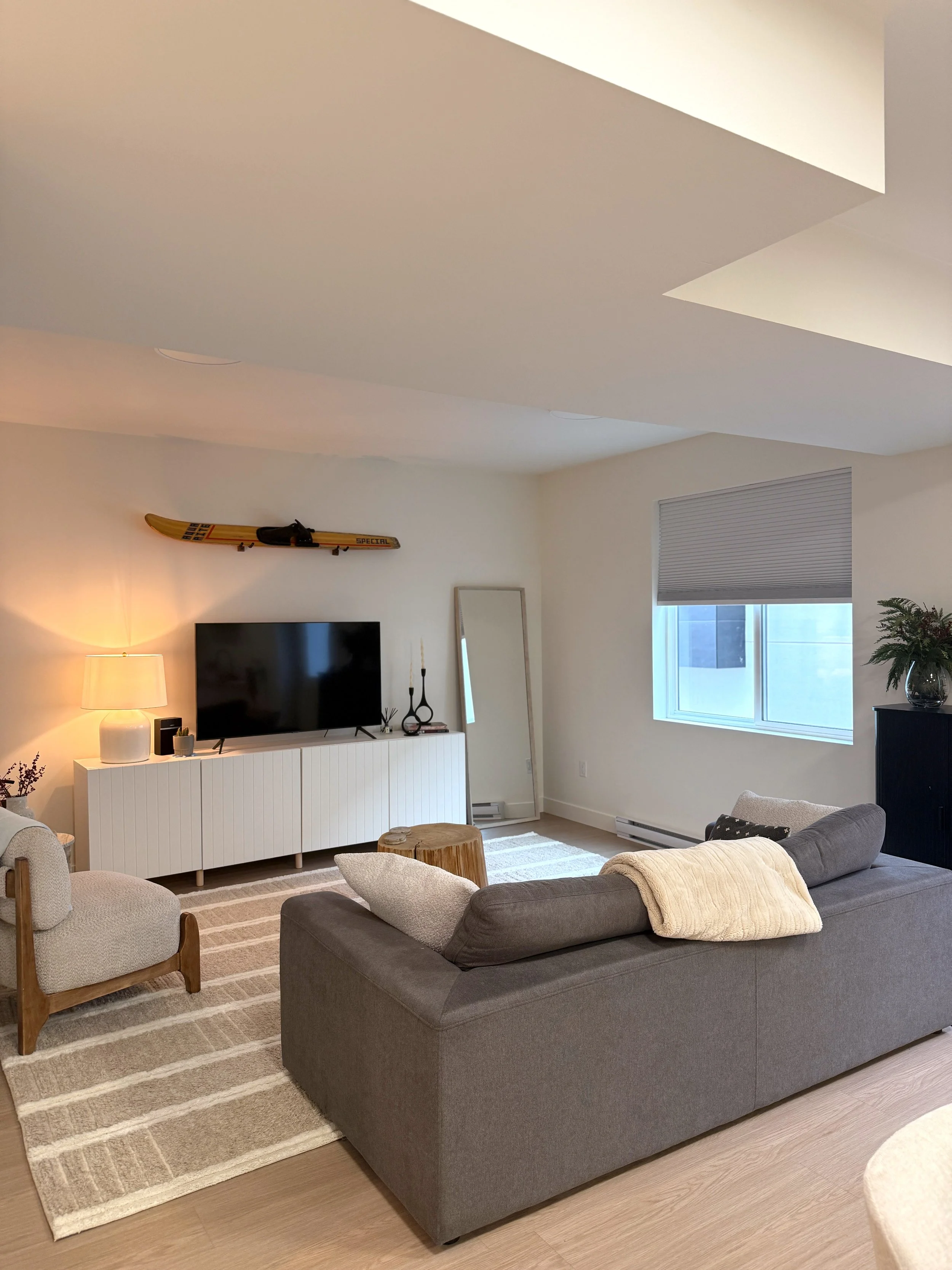 Swiss Coffee by Benjamin Moore Living Room