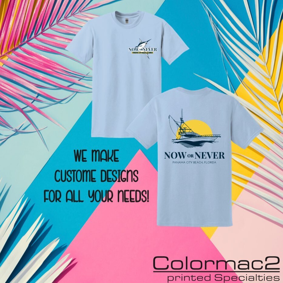 Want family shirts for your next get together? Colormac2 can help. For more information call 706-653-7070 🌅🕶 #screenprinting #columbusgarocks #supportsmallbusiness #summer