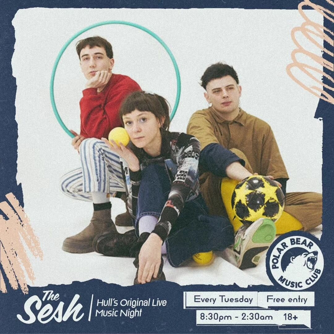 French Art-Pop on a Tuesday with Tapeworms who are here headlining @seshhull tonight as a part of their UK tour! 

THE SESH
EVERY TUESDAY AT POLAR BEAR
FREE ENTRY / 18+
LIVE MUSIC - DJS TIL LATE

LINE-UP (09.05.23)
10:40PM - @tapewormsband
9:50PM - @