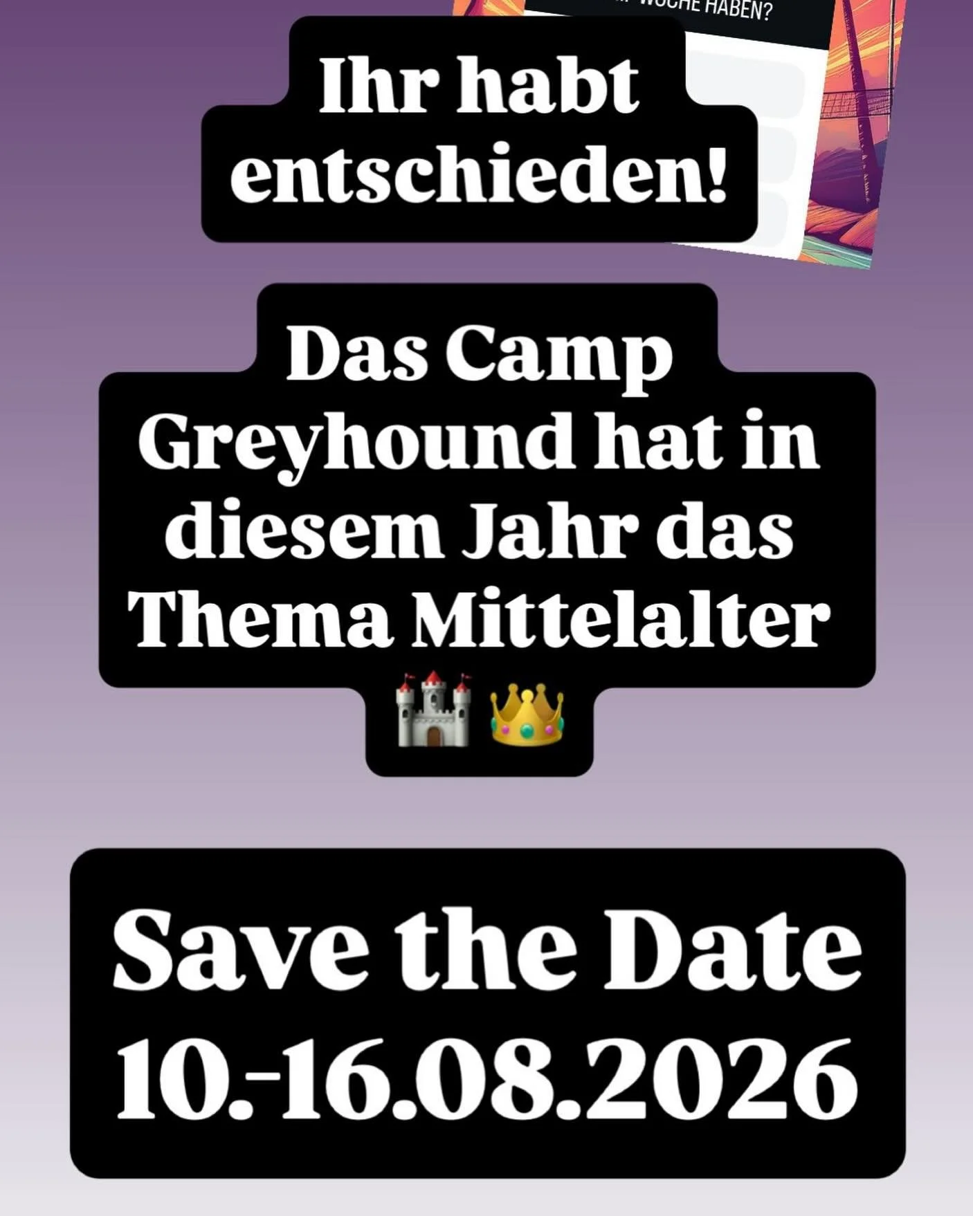Wir freuen uns jetzt schon!

Ihr habt Bock teilzunehmen?! Dann merkt euch die Termine schon mal im Kalender vor. Weitere Infos folgen ✌️

#ferienspa&szlig;neuss #neusserferienspa&szlig; #neusswasgeht #neuss #greyhoundpier1