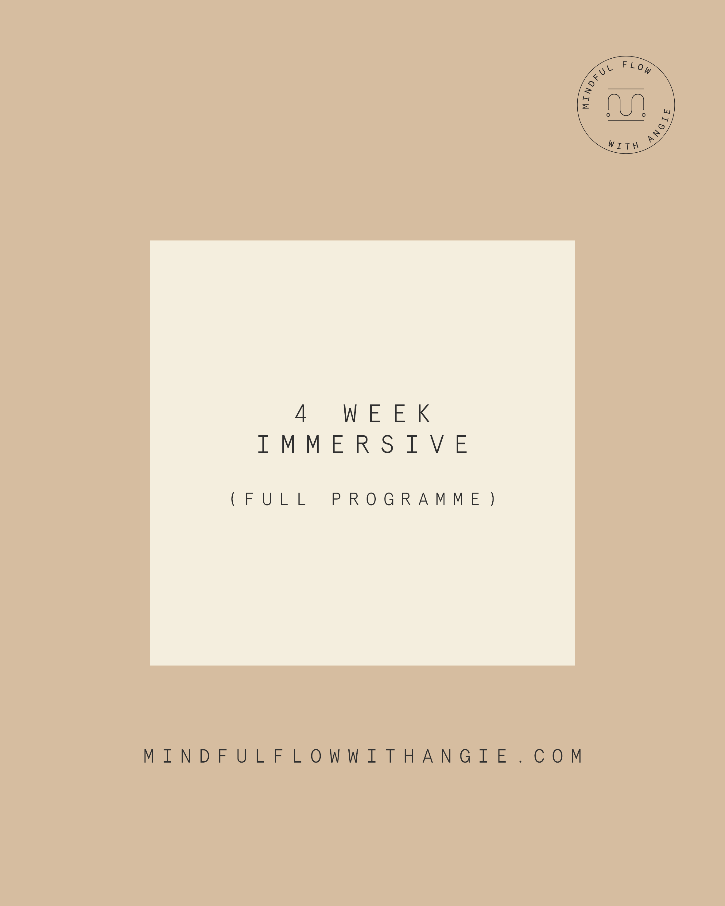 4 Week Immersive: Full Programme