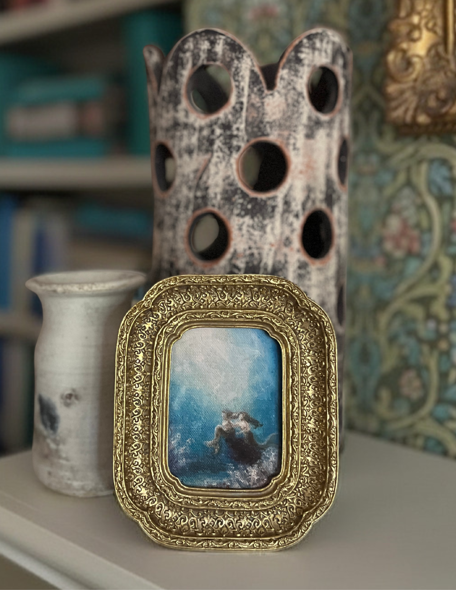 Mermaids Look Upward Framed Print