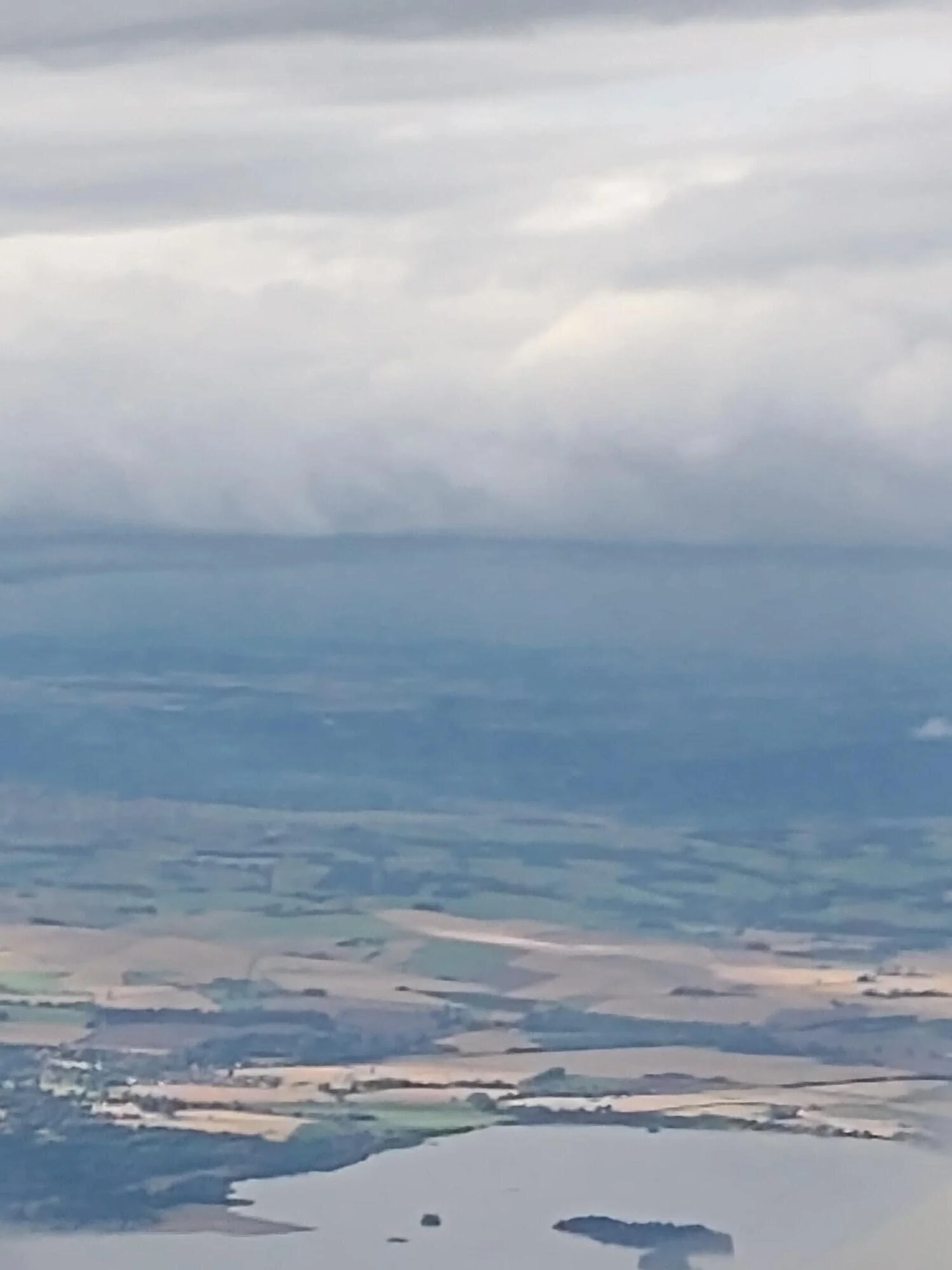 Just before landing