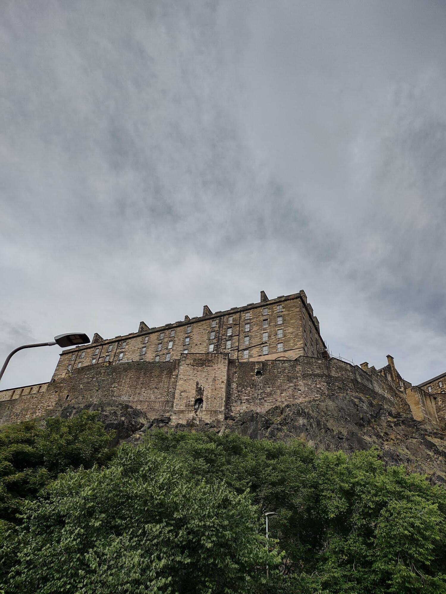 Edinburgh castle is built on an extinct volcano.