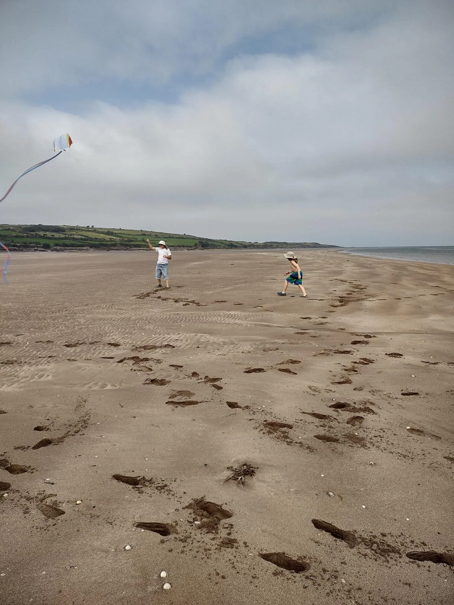 This beach is a tidal flat so the sand is really squishy.