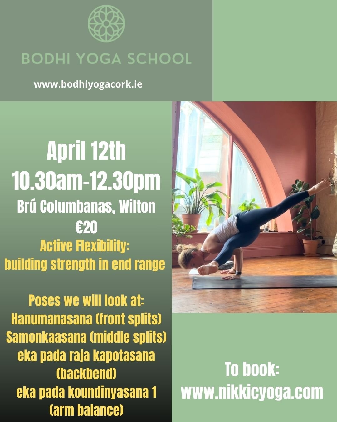 yoga workshop arm balance strength